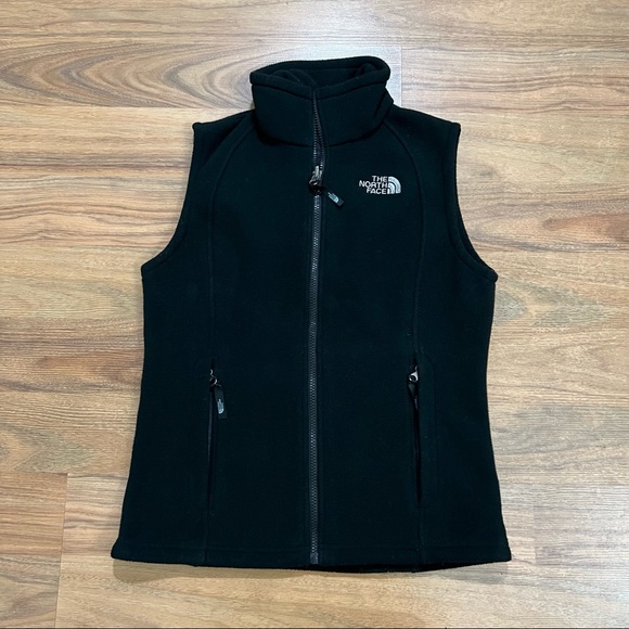 The North Face Jackets & Blazers - The North Face Black Fleece Vest Womens Small Full Zip Mock Neck